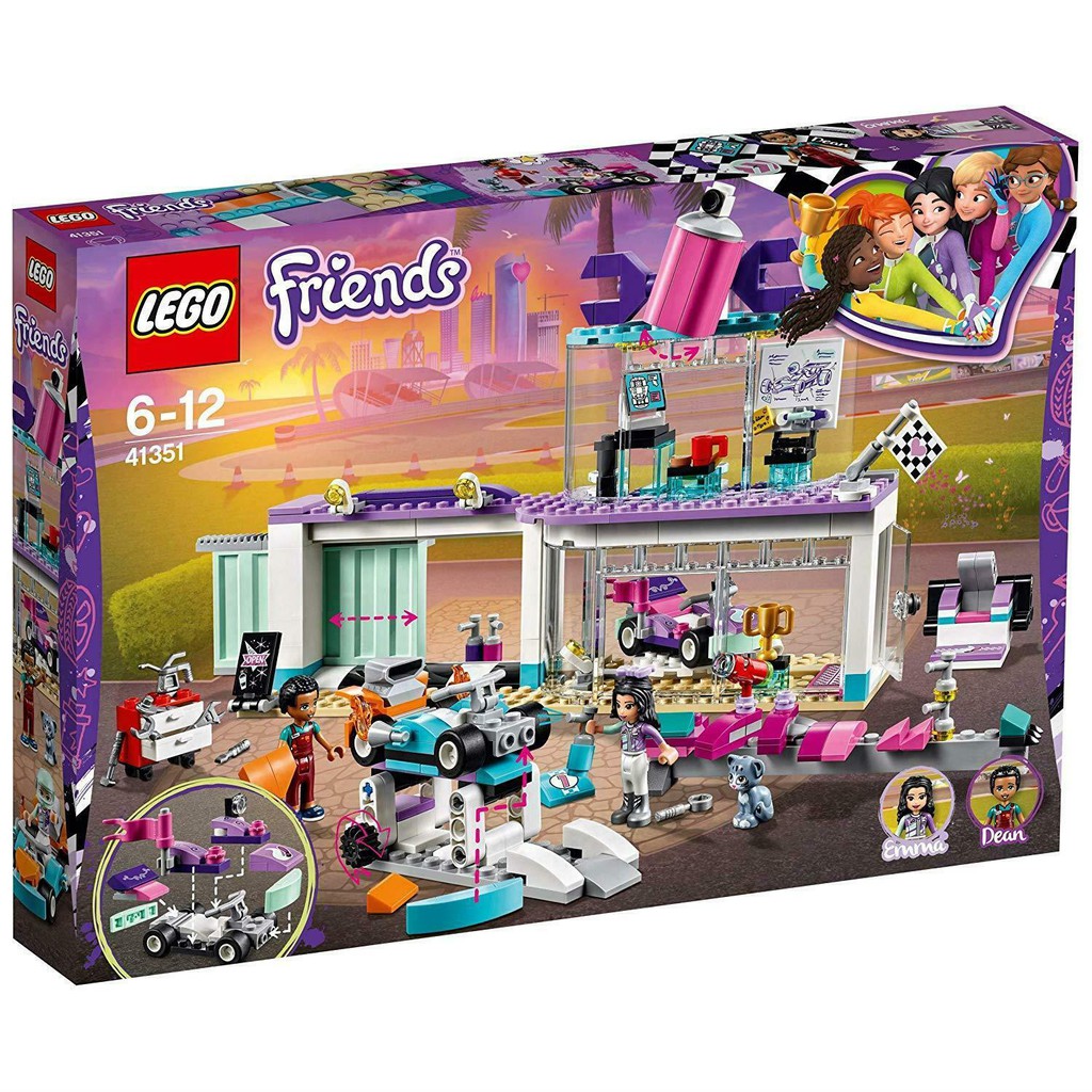 Bộ lắp ráp Cửa Tiệm Sửa Chữa Xe - LEGO Friends 41351 (413 Chi Tiết)