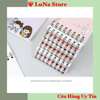 Sổ Tay Lò Xo Mini A7, Sổ Ghi Chép Siêu Cute LUNA 2021