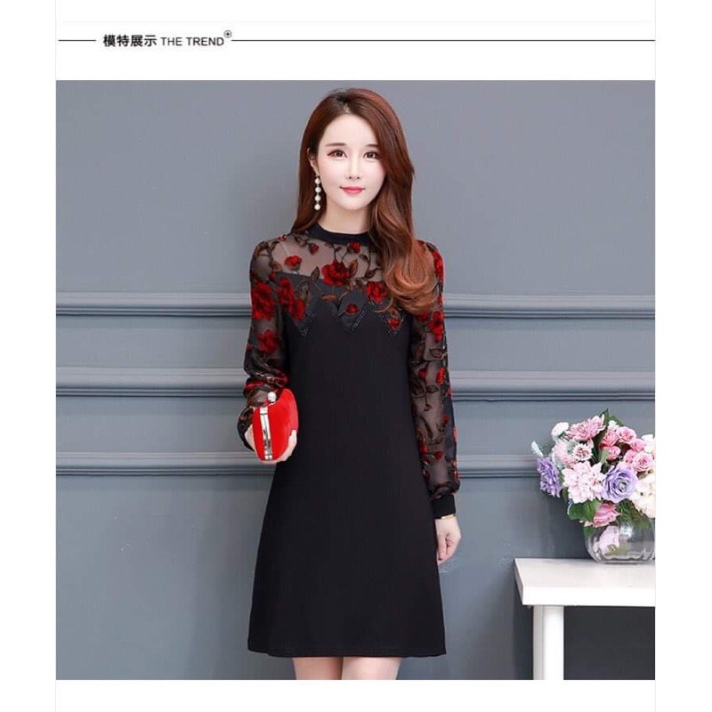 Đầm nữ thời trang dành cho người thấp và mập NP1473