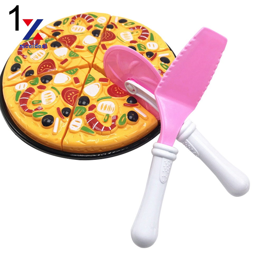 ✲Set 6 / 9 Đồ Chơi Cắt Bánh Pizza Bằng Nhựa Cho Bé