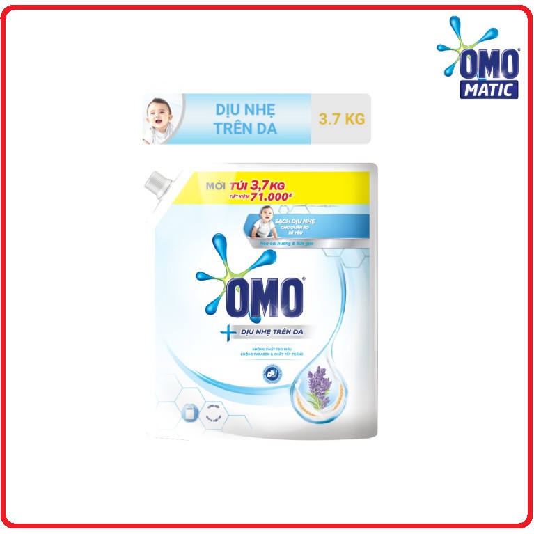 Nước Giặt OMO MATIC Túi 3,9Kg/3,6Kg