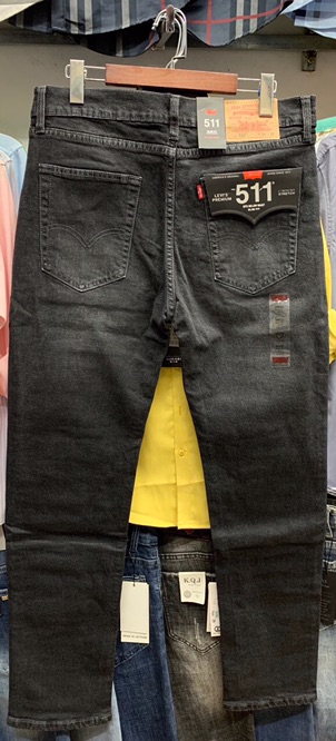 Quần jeans levis 511 dáng vừa màu lông chuột
