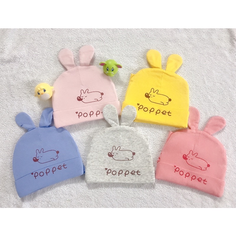 Mũ kèm khăn yếm cho bé sơ sinh từ 0 đến 12 tháng