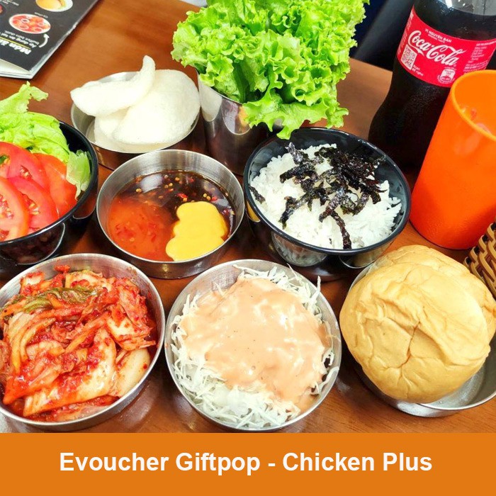 Miền Nam [Evoucher] Phiếu quà tặng nhà hàng CHICKEN PLUS trị giá 100.000 VNĐ