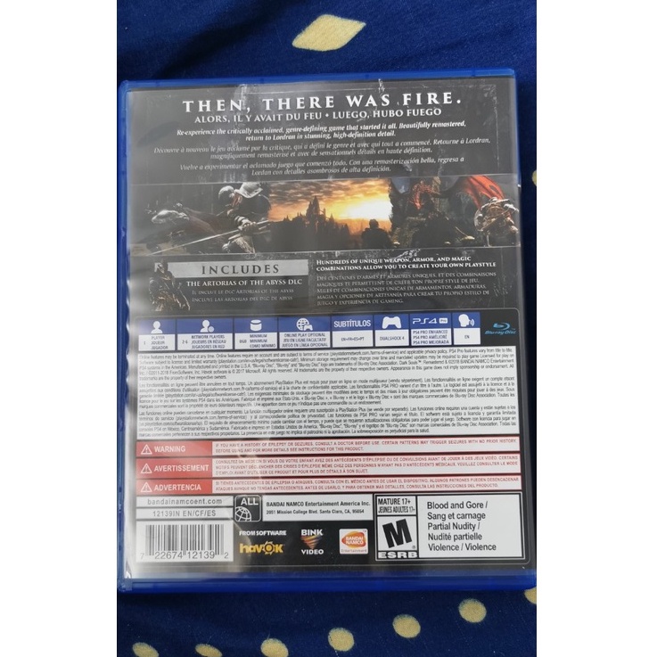 Đĩa game PS4 Dark Souls Remastered - hộp đầy đủ