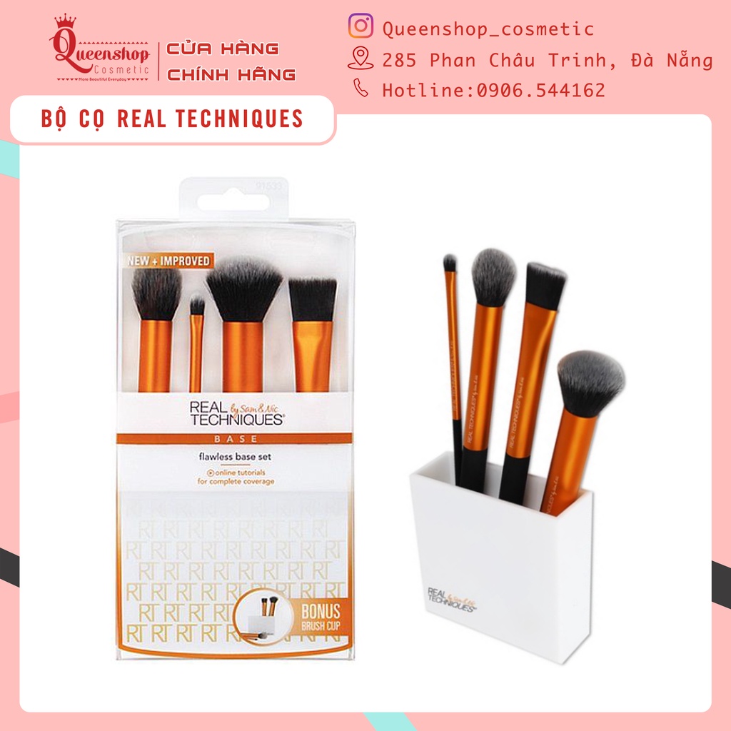 Bộ Cọ Real Techniques Base Set 4 Cây[Hàng Chính Hãng]