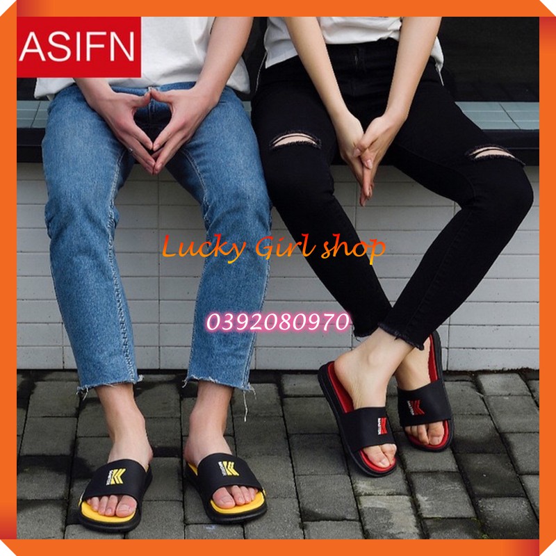 Dép Nam Quai Ngang Thời Trang Thanh Lịch Hiệu ASI-FEN Siêu Bền Chống Trượt Size 42-47- Lucky Girl