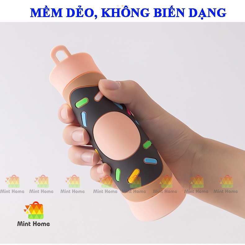 Miếng lót ly silicon hoạt hình dễ thương cute đáng yêu đế lót nồi cách nhiệt chống trượt, chống thấm bàn ăn