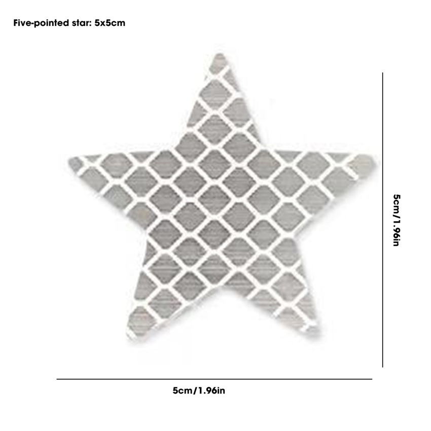 6 Miếng Dán Phản Quang Hình Ngôi Sao Cảnh Báo An Toàn Tự Dính Cho Xe Hơi Xe Tải Xe Máy