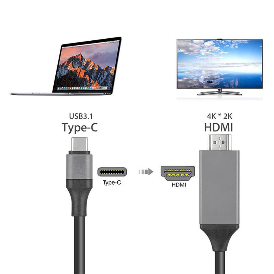 (orb) Cáp Chuyển Đổi Từ Cổng Type-c Sang Hdmi Hdtv 4k Cho Samsung Galaxy Note 8 9 S10 + Plus