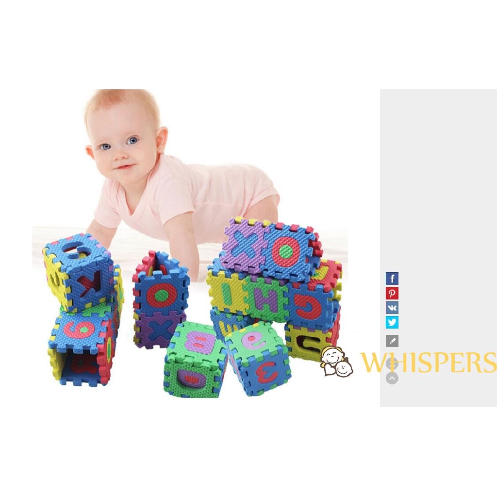 Set 36 Thảm Xốp Ghép Chữ Cái Cho Bé