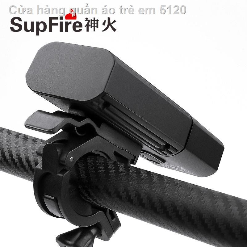 Đèn xe đạp SupFire ban đêm đi chói pin sạc USB pha chống mưa thiết bị leo núi