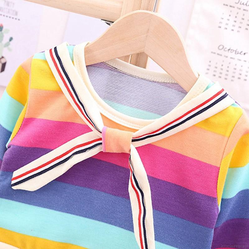 Áo nỉ tay dài cổ tròn thời trang cho bé gái