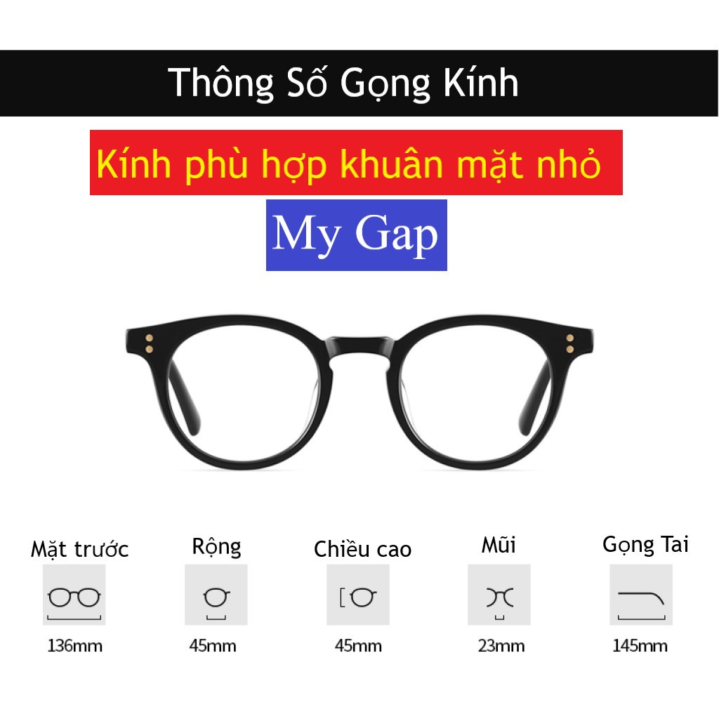 Gọng kính mát milan - Kính mắt hàn quốc nam nữ gọng nhỏ thời trang