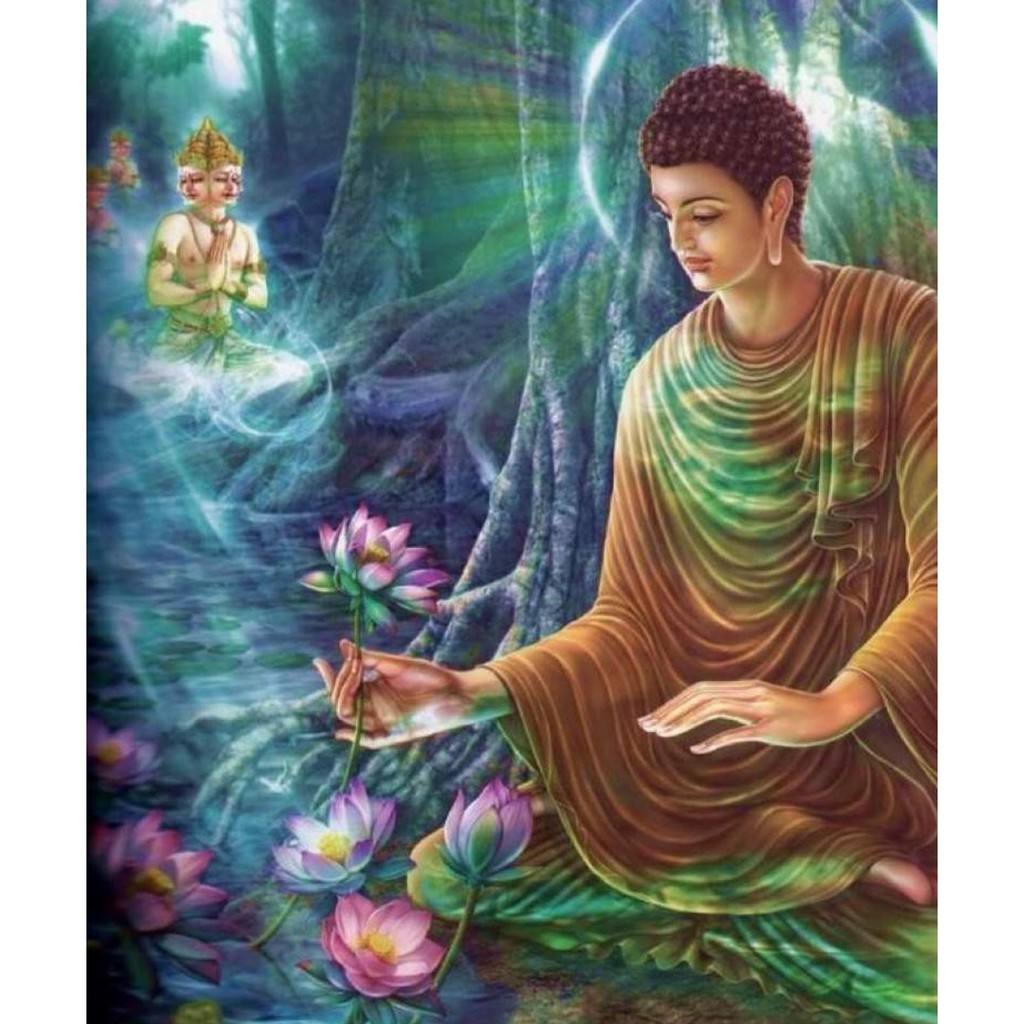 Tranh đính đá toàn bộ - Đức Phật Thích Ca Mâu Ni