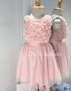 VÁY HOA HỒNG BÉ GÁI AUTHENTIC
