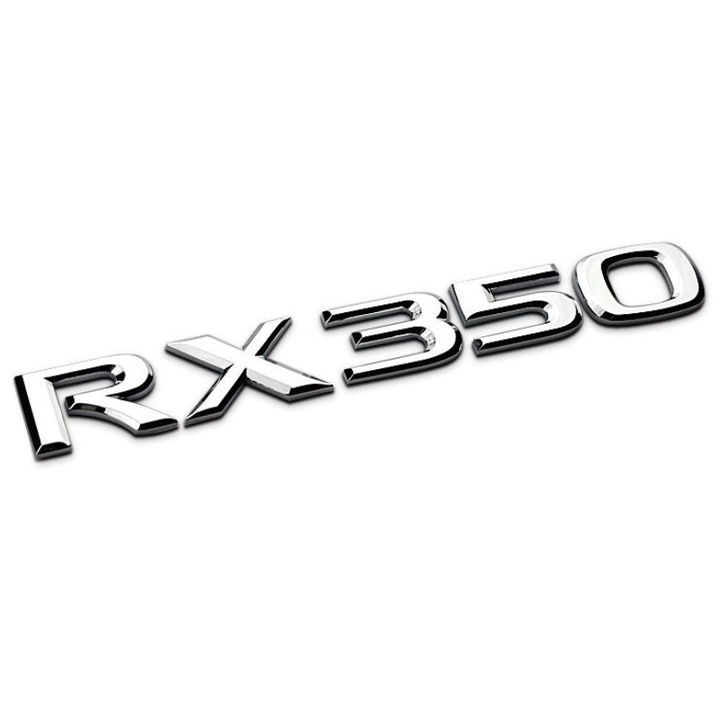 Decal tem chữ RX350 dán đuôi xe ô tô Lexus G100406