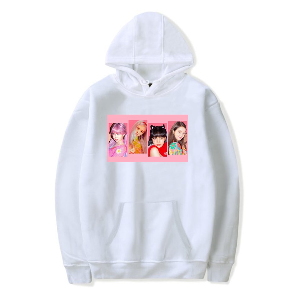 Áo Hoodie in hình Selena Gomez Blackpink phong cách Hàn Quốc cho nam