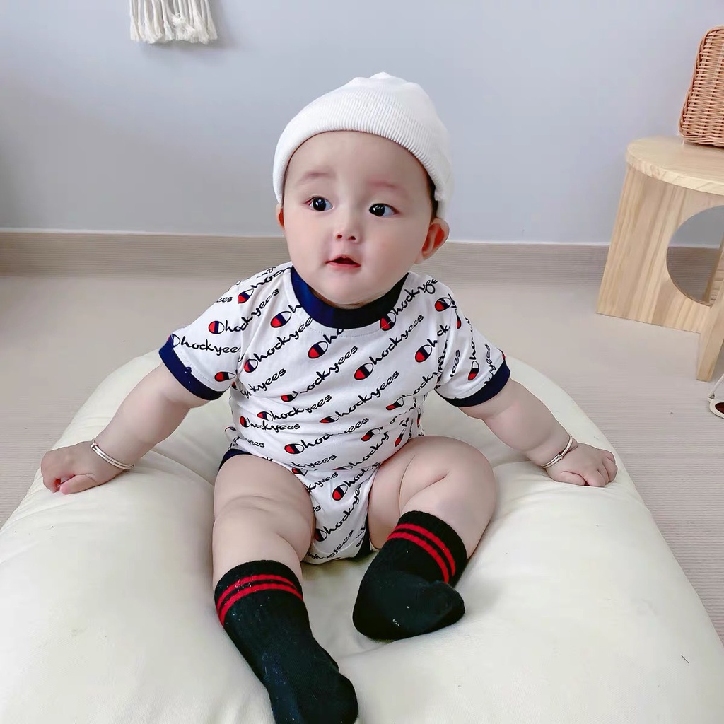 Bộ Ngắn Tay Quần Chip Minky Mom Vải Thun Lạnh Cho Bé Trai, Bé Gái 0-4 Tuổi Từ 4-17 kg- Mã: TN-IN102