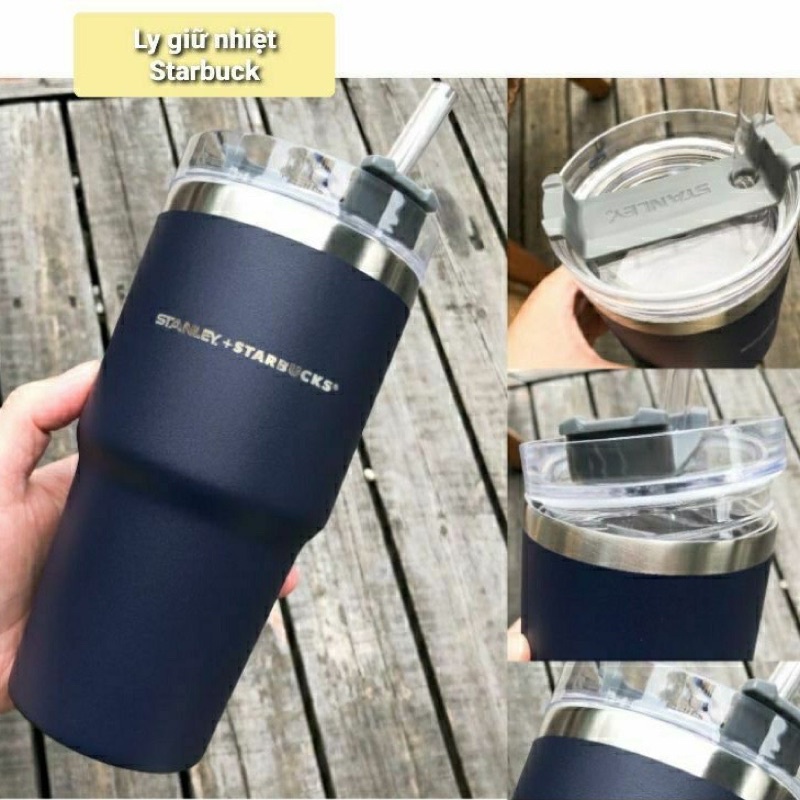 Ly Giữ Nhiệt STARBUCKS Cao Cấp 600ml Lõi inox Mới mã 02