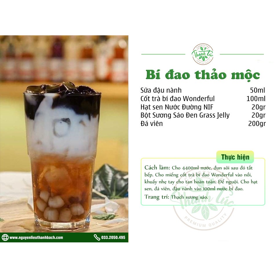 [Mã 77FMCGSALE1 giảm 10% đơn 250K] Bột Sương Sáo Đen Grass Jelly Thuận Phát Gói 50g | BigBuy360 - bigbuy360.vn