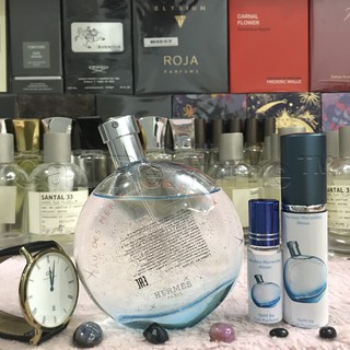 [Cali Perfume][Mẫu Thử][Dùng Là Thơm] Nước Hoa Nữ Hương Biển Mùa Hè Hermes Eau des Merveilles Bleue