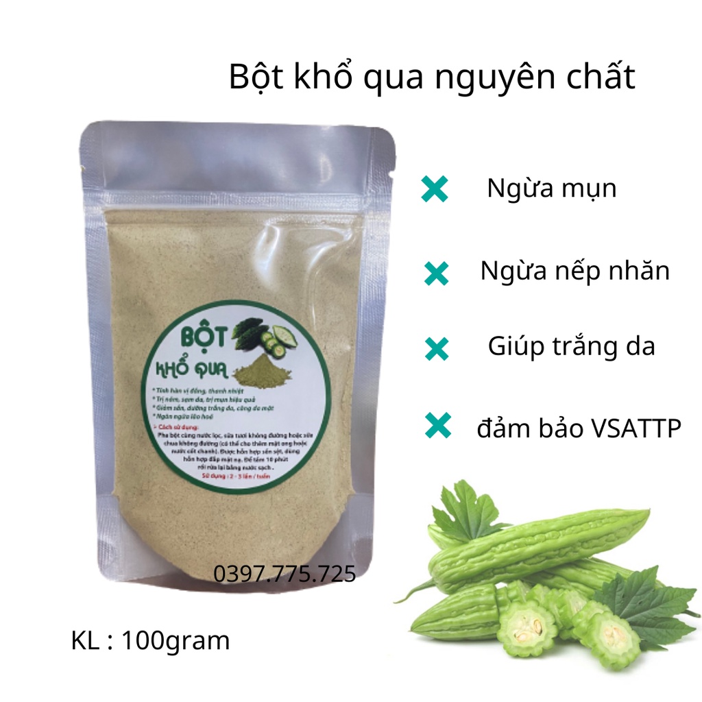 Bột khổ qua gói 100gram sản phẩm hanmade