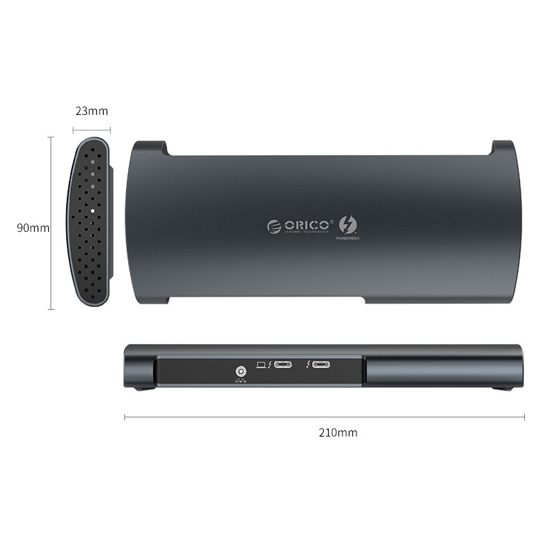 Đế Cắm Đa Năng ORICO TB3-S1 8 Trong 1 Thunderbolt 3 - Hàng Chính Hãng