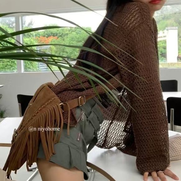 Áo Khoác Cardigan Y2k Chống Nắng Bằng Lụa Lạnh Mỏng Thời Trang Mùa Hè Cho Nữ