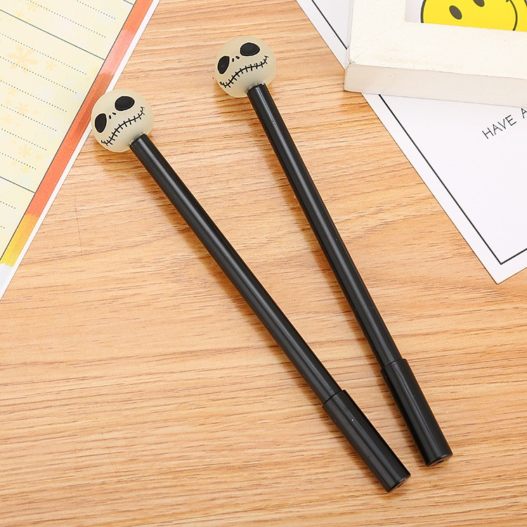 Bút đầu lâu, bút gel mực đen 0,5mm