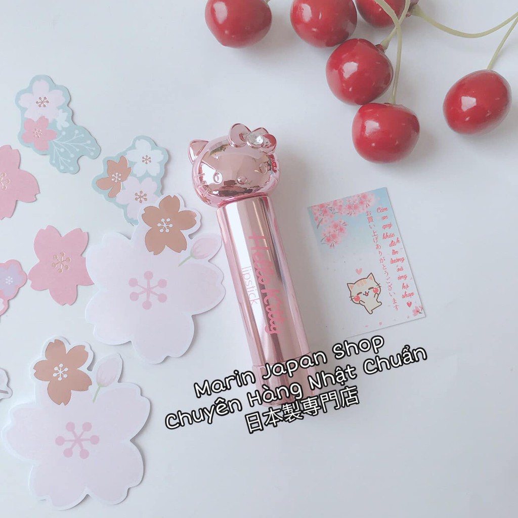 (SALE300k -->150k ) Son lì có dưỡng môi lên màu đỏ và hồng xinh bản Hello Kitty Nhật Bản | BigBuy360 - bigbuy360.vn