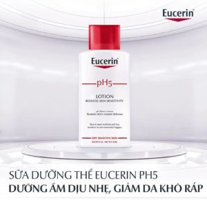 [TEM CTY] Sữa dưỡng thể Eucerin pH5 Lotion 250mL - Sữa dưỡng thể pH5 Lotion, dành cho da nhạy cảm