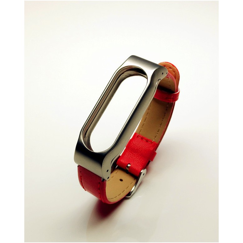 Dây đeo thay thế Da bò cho Miband2 chính hàng Mijobs