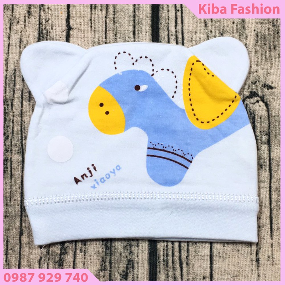 Mũ cotton sơ sinh cao cấp cho bé