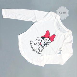 Áo thun bé gái tay dài xuất size đại
