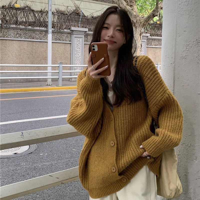 Áo Khoác Cardigan Dệt Kim Phong Cách Nhật Bản Thời Trang Mùa Đông 2022 Mới