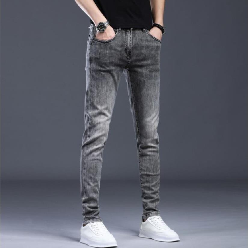 Quần Jean Nam Chất Bò Ống Côn 🔵FREE SHIP🔵 Quần Bò Nam Dáng Skinny Chuẩn Form Phong Cách Hàn Quốc 💯