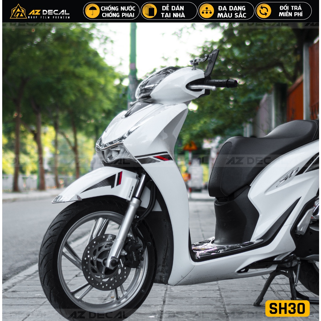 Tem Rời Xe SH 2012 - 2022 Matrix | SH30 | Decal Chế Nhiều Màu Tem Cho Xe Đen, Đỏ, Xám,...