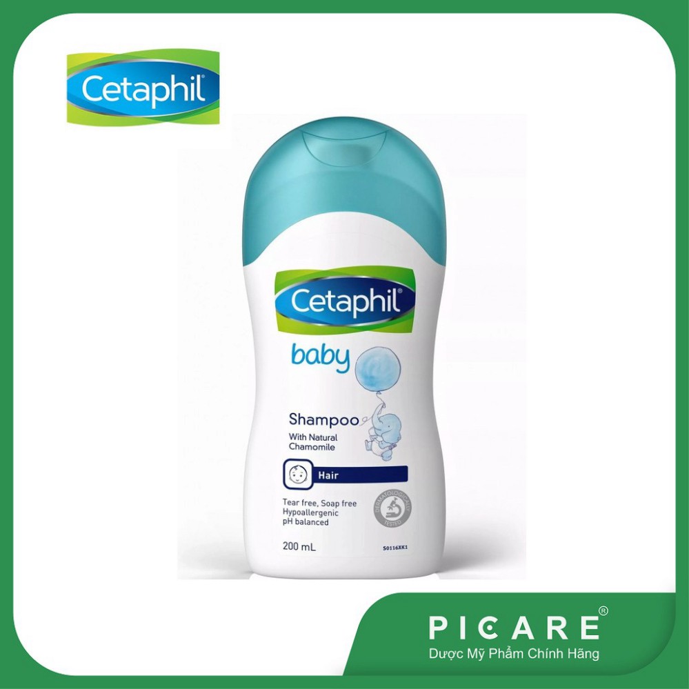 [CHÍNH HÃNG] Dầu gội làm sạch da đầu nhạy cảm Cetaphil Baby Shampoo 200ml Date 04/2023