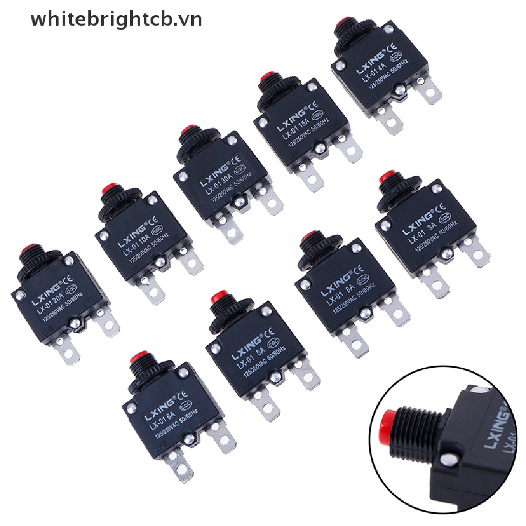 Cầu Chì Bảo Vệ Quá Tải 3A 4A 5A 6A 8A 10A 15A 20A 30A