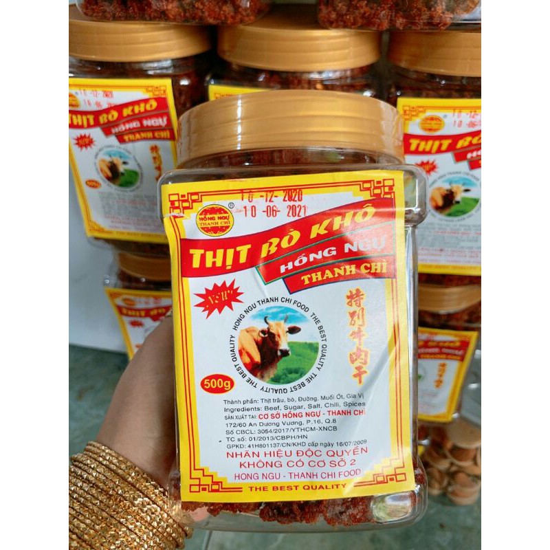 Khô bò gân Hồng Ngự 500g