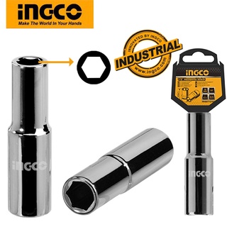 Đầu tuýp dài 6 góc 1/2 ingco