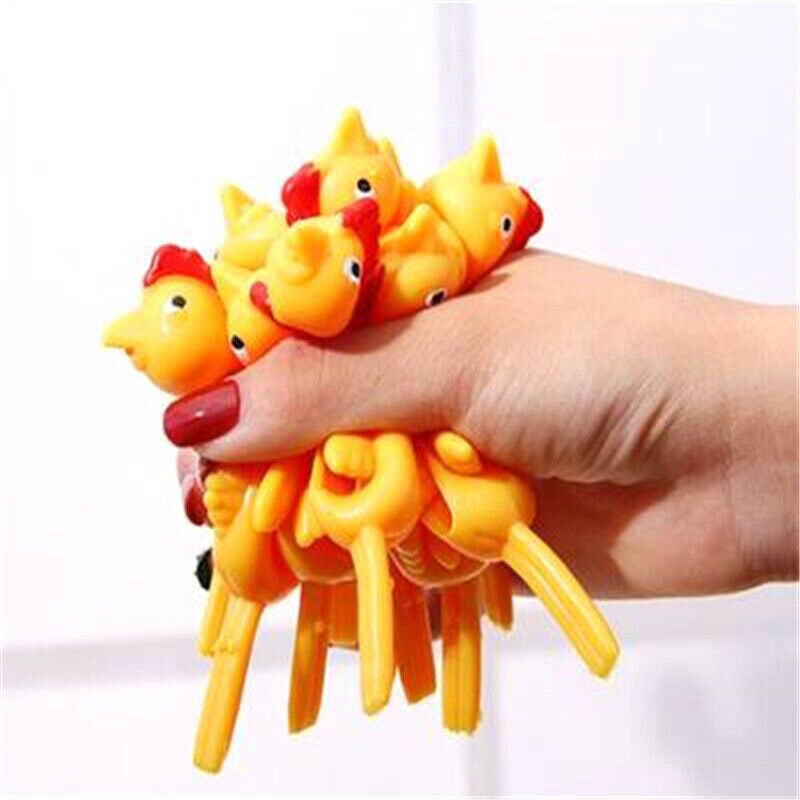 Set 3 Chú Gà Đồ Chơi Bằng Cao Su Vui Nhộn