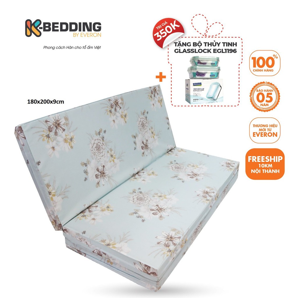 Nệm Gấp PE (Bông Ép) K-Bedding MTP 1m8 (Giao màu ngẫu nhiên)