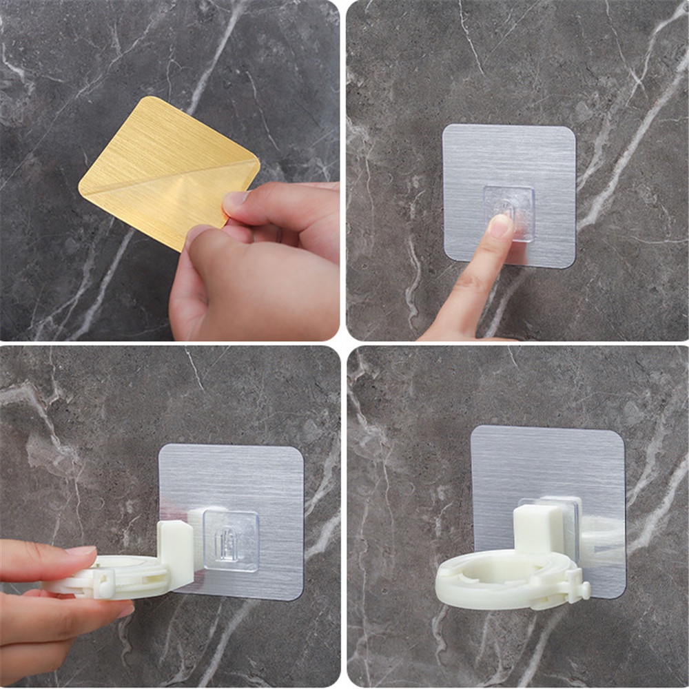 Giá đỡ chai dầu gội bằng nhựa gắn tường nhà tắm tùy chỉnh tiện dụng