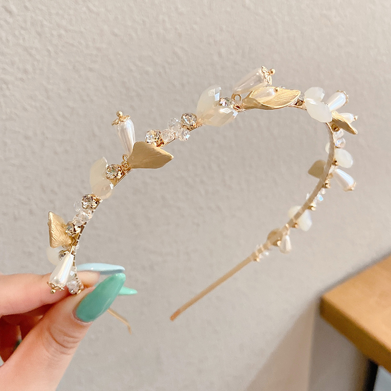 Cài tóc đính ngọc trai giả phong cách retro Hàn Quốc cho nữ