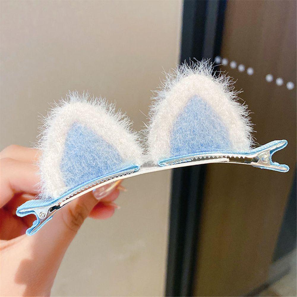 1 Cặp Kẹp Tóc Tai Mèo Dễ Thương Thời Trang