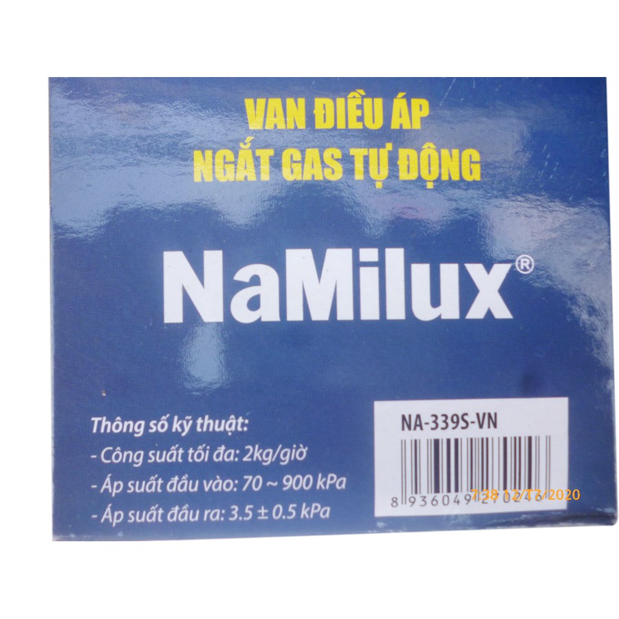 Van Điều Áp Ngắt Gas Tự Động Namilux NA 339S