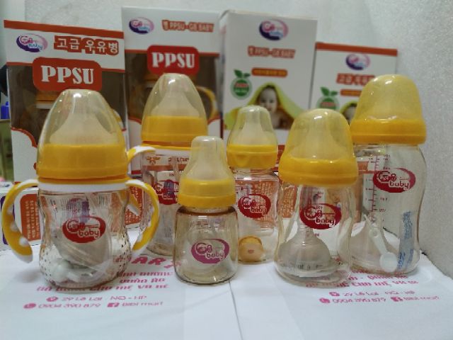 Bình sữa PPSU GB Baby - Hàn Quốc ( mua 1 bình tặng 1 núm ty silicon)