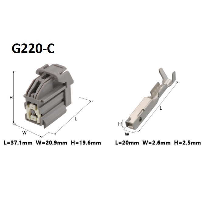 G220-Giắc cắm đèn hậu lynk đa năng 1.5mm 4 lỗ